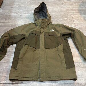 VTG The North Face Mountain Parka olive green HyVent XL